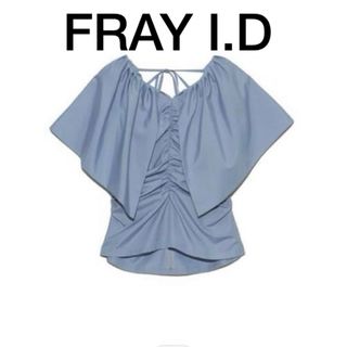 フレイアイディー(FRAY I.D)の新品タグ付き FRAY I.D フレイアイディー ビックカラーフリルブラウス(シャツ/ブラウス(半袖/袖なし))