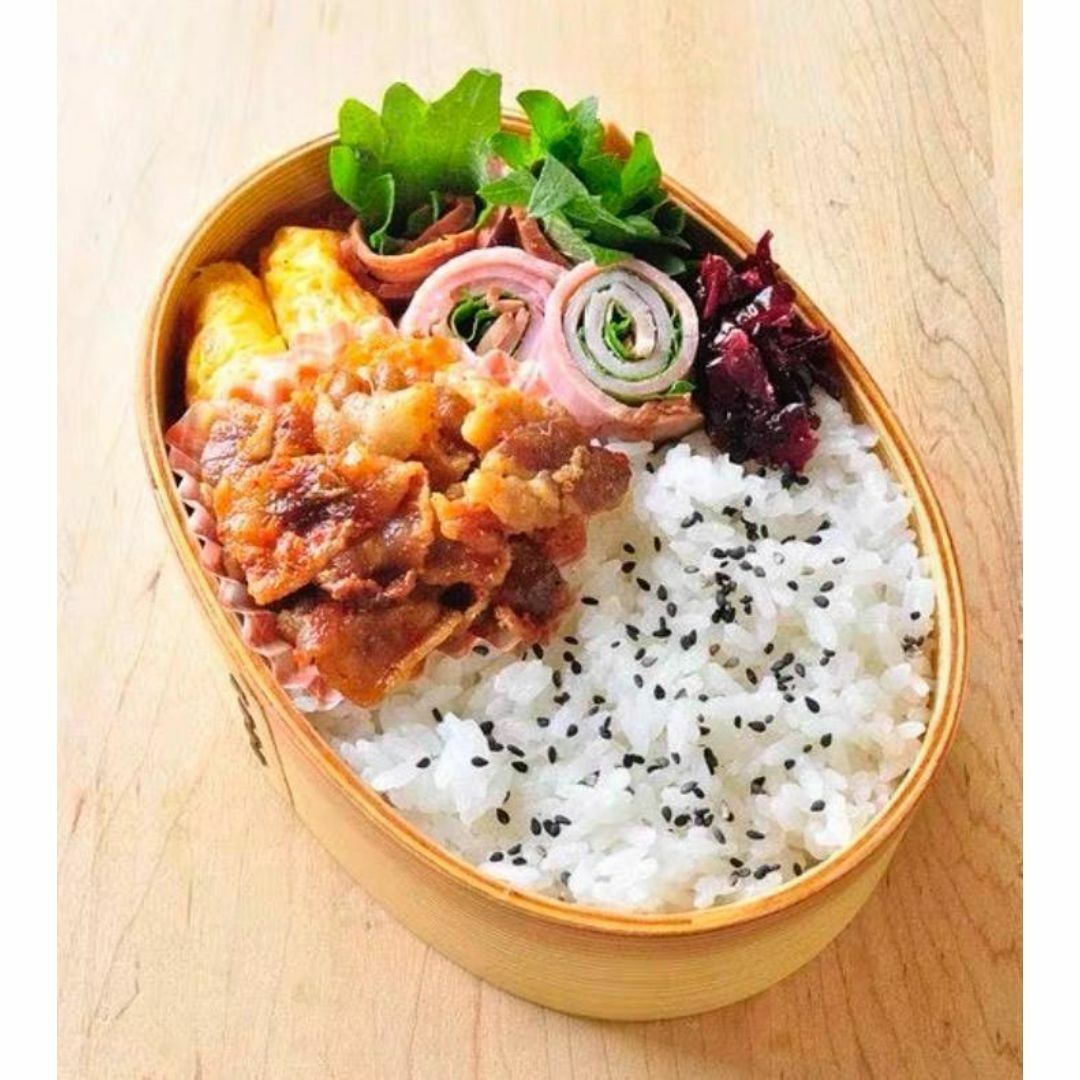 大人気！新品 曲げわっぱ　弁当 伝統工芸 お弁当箱 白木① お得なセット インテリア/住まい/日用品のキッチン/食器(弁当用品)の商品写真