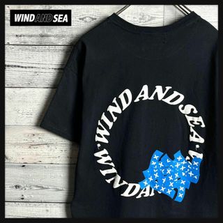 ウィンダンシー(WIND AND SEA)の【美品】ウィンダンシー×ゴッドセレクション☆両面プリントロゴ入りTシャツ(Tシャツ/カットソー(半袖/袖なし))