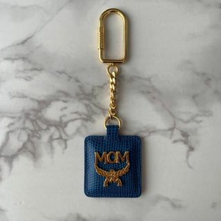 エムシーエム(MCM)の一点限り早い者勝ち❣️MCM キーホルダー ブルー 水色 エムシーエム キーリン(キーホルダー)