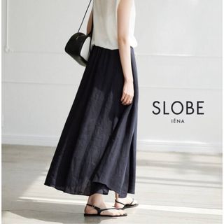 SLOBE IENA - SLOBE IENA European Linen ロングフレアスカート 36 