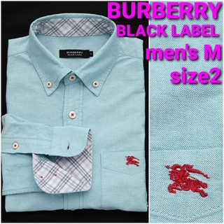 バーバリーブラックレーベル(BURBERRY BLACK LABEL)のBURBERRY オックスフォードBDシャツ size2 メンズM(シャツ)