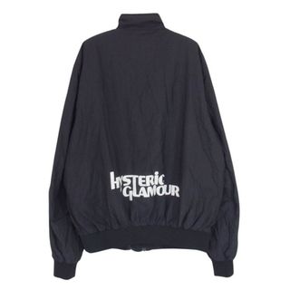 HYSTERIC GLAMOUR - HYSTERIC GLAMOUR ヒステリックグラマー 17AW 02173AB08 バックロゴ プリント 中綿 プリマロフト ジップアップ ナイロン ジャケット ブラック系 L【中古】