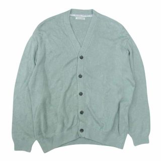 ユニバーサルプロダクツ UNIVERSAL PRODUCTS 231-60202 HEMP KINT CARDIGAN SAGE ヘンプ リネン ニット カーディガン グリーン系 2【中古】(カーディガン)