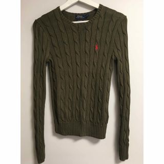 ポロラルフローレン(POLO RALPH LAUREN)の【美品】ラルフローレンコットンケーブルニット(ニット/セーター)