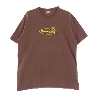 シュプリーム(Supreme)のSupreme シュプリーム Ｔシャツ 22AW Warning Tee ワーニング ロゴ 半袖 クルーネック プリント 半袖 Tシャツ ブラウン系 M【中古】(シャツ)