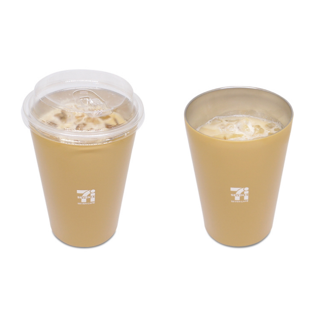 セブンマイル限定 セブンカフェ風タンブラー【カフェラテ】 インテリア/住まい/日用品のキッチン/食器(タンブラー)の商品写真