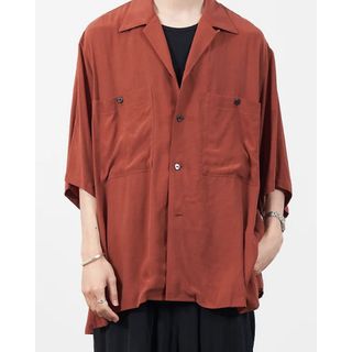 ヨーク(YOKE)のYOKE 24SS OPEN COLLAR SHIRT BRICK サイズ3(シャツ)