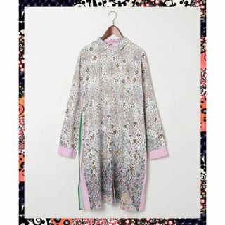 ツモリチサト(TSUMORI CHISATO)のコラボシャツワンピース　スターガールズ  ニコアンド×ツモリチサト(ロングワンピース/マキシワンピース)