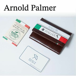 Arnold Palmer - 新品 Arnold Palmer アーノルドパーマー 本革名刺入れ 茶