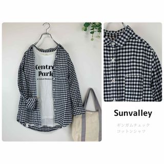 サンバレー(SUNVALLEY)のSUN VALLEY サンバレー ギンガムチェックコットンシャツ(シャツ/ブラウス(長袖/七分))