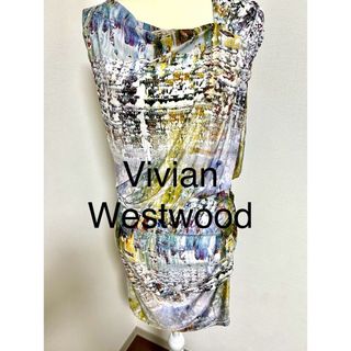 ヴィヴィアンウエストウッド(Vivienne Westwood)のヴィヴィアンウエストウッド  レッドレーベル  デザインワンピース(ひざ丈ワンピース)