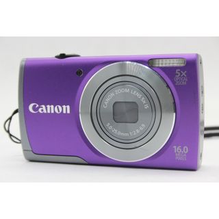 【返品保証】 キャノン Canon PowerShot A3500 IS パープル 5x コンパクトデジタルカメラ  s8992(コンパクトデジタルカメラ)