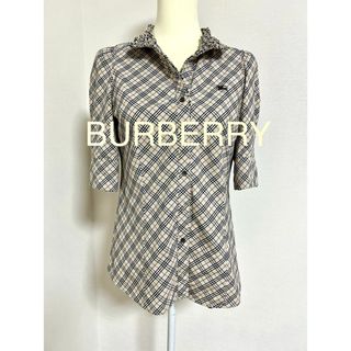 バーバリーブルーレーベル(BURBERRY BLUE LABEL)のバーバリーブルーレーベルノバチェックブラウス(シャツ/ブラウス(半袖/袖なし))