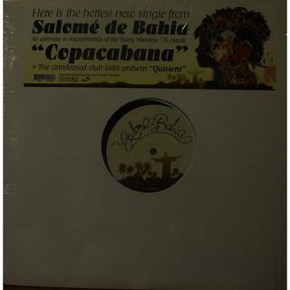 【廃盤12inch】Salome De Bahia / Copacabana(その他)