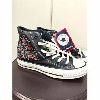 限定品！converse all star レザー　Hi カービング