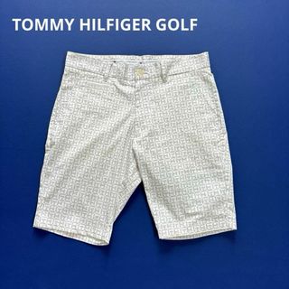 TOMMY HILFIGER - トミーヒルフィガーゴルフ　ハーフパンツ　THロゴ総柄　ホワイト