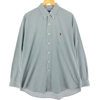 ラルフローレン(Ralph Lauren)の古着 ラルフローレン Ralph Lauren BLAKE 長袖 ボタンダウンチェックシャツ メンズXL /eaa442064(シャツ)