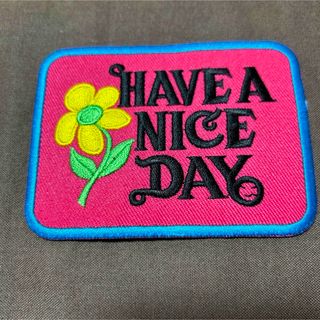 アイロンワッペン　HAVEANICE DAY(各種パーツ)