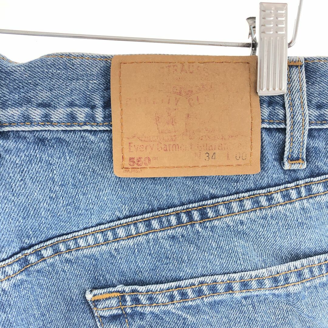 Levi's(リーバイス)の古着 00年代 リーバイス Levi's 550 RELAXED FIT デニムショーツ ショートパンツ カナダ製 メンズw34 /eaa382127 メンズのパンツ(ショートパンツ)の商品写真