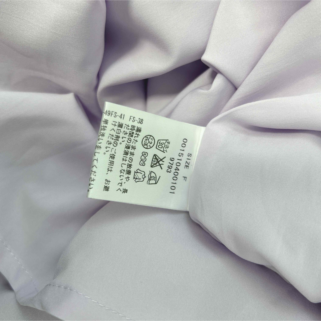 MERCURYDUO(マーキュリーデュオ)のマーキュリーデュオ　1度着用　パープル　ブラウス　美品 レディースのトップス(シャツ/ブラウス(半袖/袖なし))の商品写真