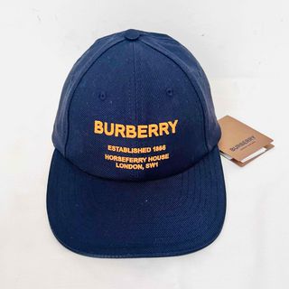 新品 タグ付き Burberry バーバリー CAP  帽子　ネイビー S