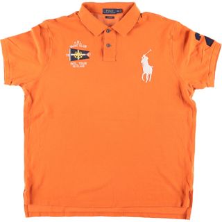 ラルフローレン(Ralph Lauren)の古着 ラルフローレン Ralph Lauren POLO RALPH LAUREN CUSTOM FIT ビッグポニー 半袖 ラガーシャツ メンズXXL /eaa444533(シャツ)