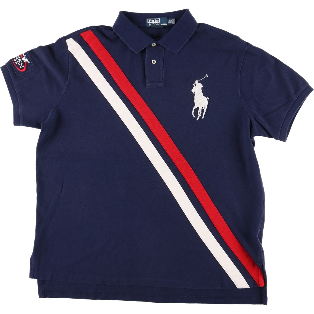 Ralph Lauren(ラルフローレン)の古着 ラルフローレン Ralph Lauren POLO By RALPH LAUREN CUSTOM FIT ビッグポニー 半袖 ラガーシャツ メンズXL /eaa444534 メンズのトップス(シャツ)の商品写真