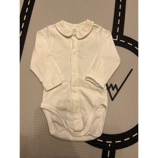 プチバトー(PETIT BATEAU)のプチバトー　襟付きロンパース　6m 60 70 petitbateau(ロンパース)