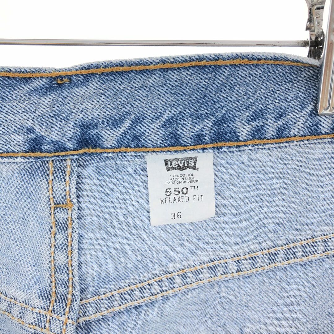 Levi's(リーバイス)の古着 90年代 リーバイス Levi's 550 RELAXED FIT デニムショーツ ショートパンツ USA製 メンズw35 ヴィンテージ /eaa382294 メンズのパンツ(ショートパンツ)の商品写真