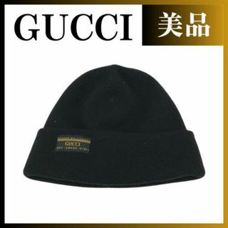 Gucci - グッチ ニット帽子 ビーニー帽 ブラック レディース メンズ 612118