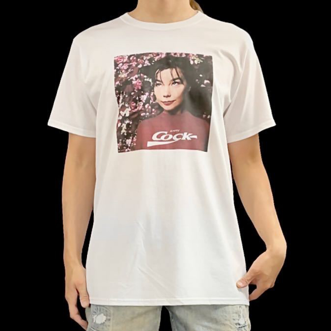 新品 ビョーク Bjork 90年代 オルタナティブ歌姫 ファッション Tシャツ メンズのトップス(Tシャツ/カットソー(半袖/袖なし))の商品写真