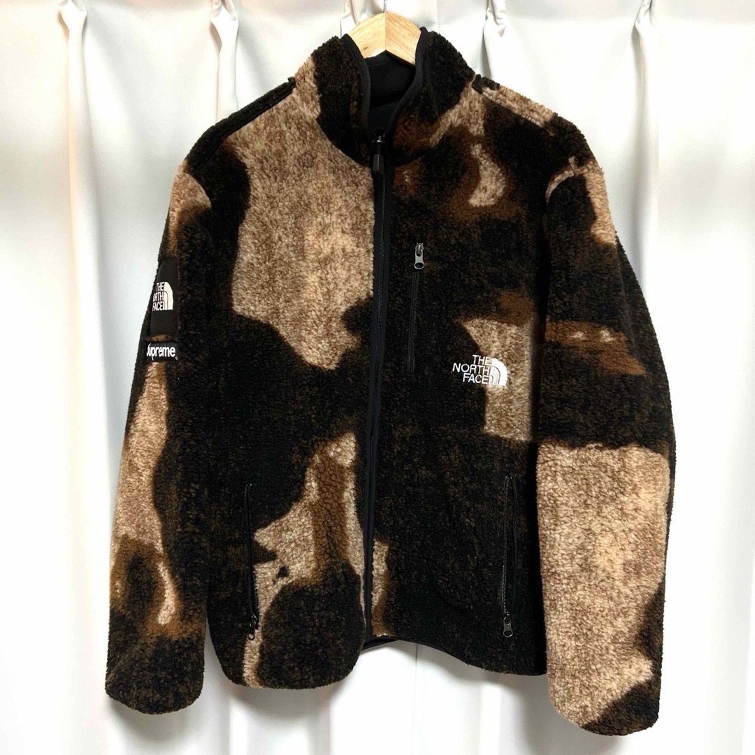 Supreme(シュプリーム)のSupreme Bleached Denim Print Fleece メンズのジャケット/アウター(ブルゾン)の商品写真