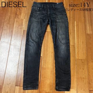 DIESEL - 【複数割】ディーゼル　DIESEL 黒デニムジーンズ　サイズ14Y レディースM