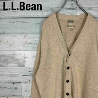 L.L.Bean - L.L.Bean エルエルビーン ベージュ コットン カーディガン