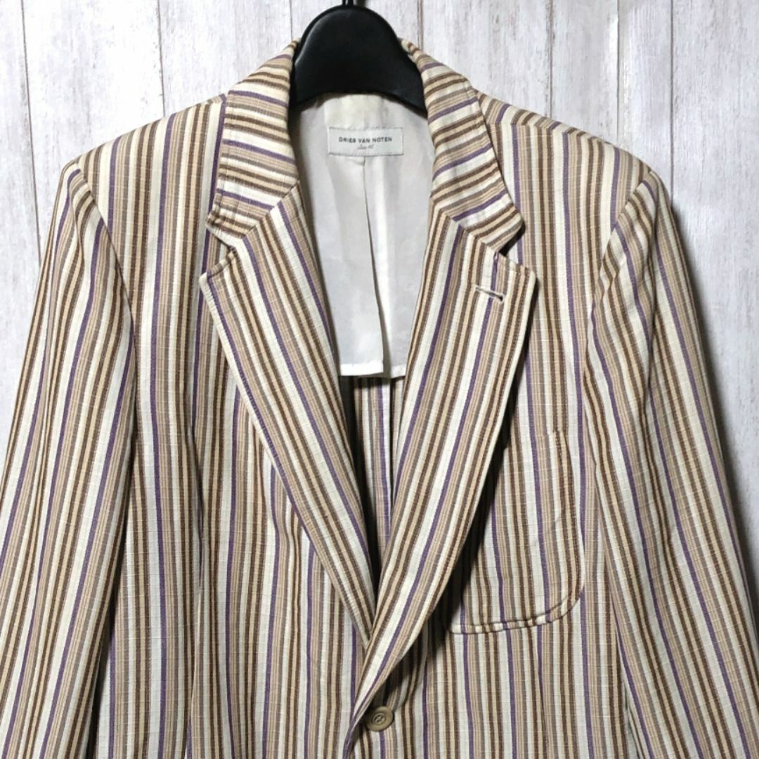 DRIES VAN NOTEN - ドリスヴァンノッテン ストライプ ジャケット DRIES VAN NOTEN - ドリスヴァンノッテン ストライプ ジャケット