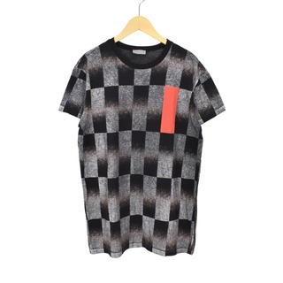 Dior HOMME Tシャツ カットソー 半袖 チェック柄 グレー ☆AA★