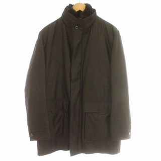 ランバン(LANVIN)のランバン LANVIN シルク ジャケット ファー 毛皮 コート 46 カーキ(その他)