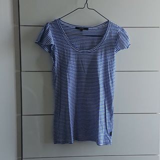 カリアング(kariang)の新品 カリアング 白 ホワイト 青 ブルー ボーダー カットソー Tシャツ(カットソー(半袖/袖なし))