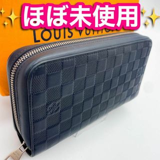 LOUIS VUITTON - ✨ほぼ未使用　超レア✨　ルイヴィトン　ダミエ　アンフィニ　ジッピーXL　ネイビー