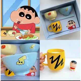 【新品•未使用】クレヨンしんちゃん 食器セット アニメ実物(食器)