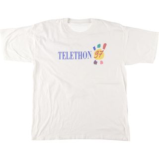 古着 90年代 プリントTシャツ メンズXL ヴィンテージ /eaa442880(Tシャツ/カットソー(半袖/袖なし))