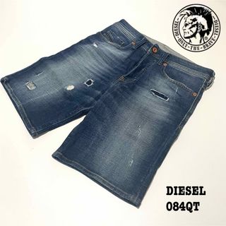 DIESEL - 【新品】W26 ディーゼル ハーフパンツ ショートパンツ ダメージ加工 ブルー