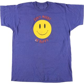 古着 ~90年代 スマイル プリントTシャツ メンズM ヴィンテージ /eaa446446(Tシャツ/カットソー(半袖/袖なし))