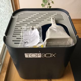 【出品終了前最終お値下げ】上から入る 猫トイレ 大型 猫 トイレ TOPBOX(猫)