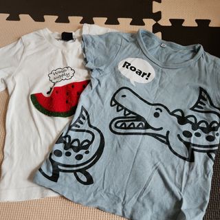 ニシマツヤ(西松屋)のキッズTシャツ　2枚セット(Tシャツ/カットソー)