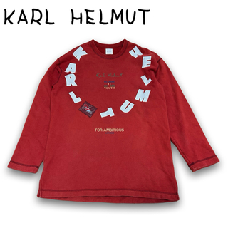 カールヘルム(Karl Helmut)の【KARL HELMUT】ロゴ入り　トレーナー　RED(トレーナー/スウェット)