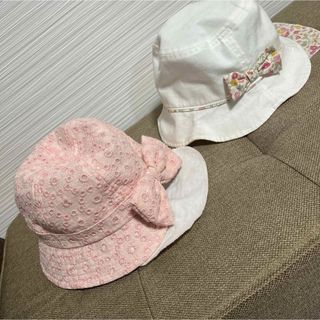 48cm 夏用　春用　帽子　子供服　キッズ　ハット　公園　花柄　女の子