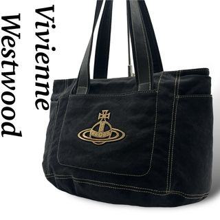 Vivienne Westwood - ヴィヴィアンウエストウッド　トートバッグ　肩掛け可　A4可　オーブ　ゴールド金具