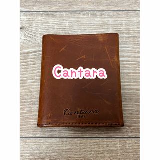 Cantara/二つ折り財布/レザー/ブラウン(折り財布)